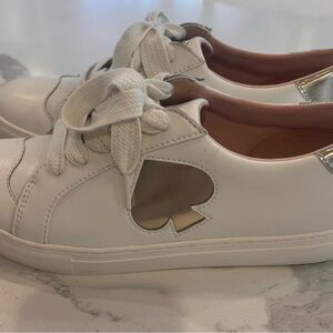 *Like New* *Worn Once* Kate spade White Sneakers